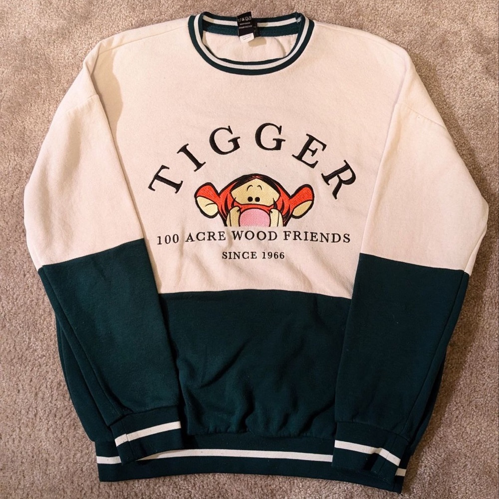 Disney Tigger Sweatshirt - 100 Acre Wood Friends - XS Size